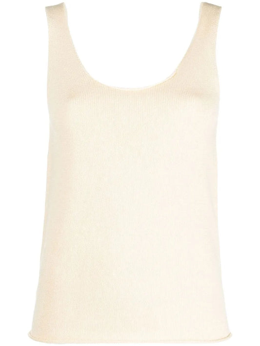 Scoop Neck Knitted Vest Top