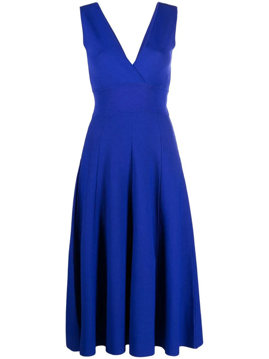 V-Neck Midi Dress