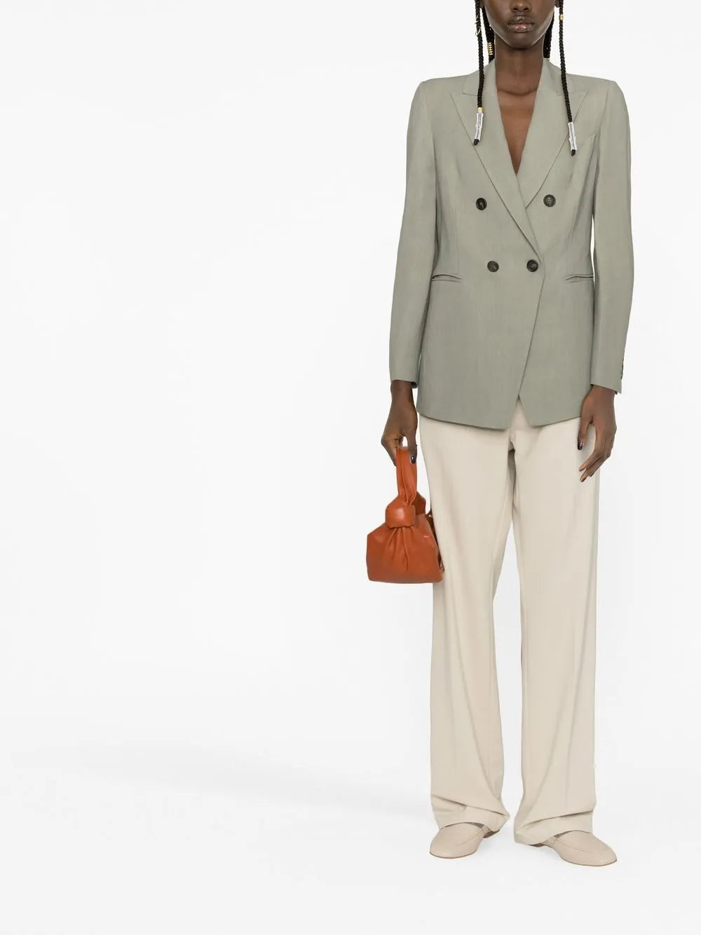 Double-Breasted Tailored Blazer