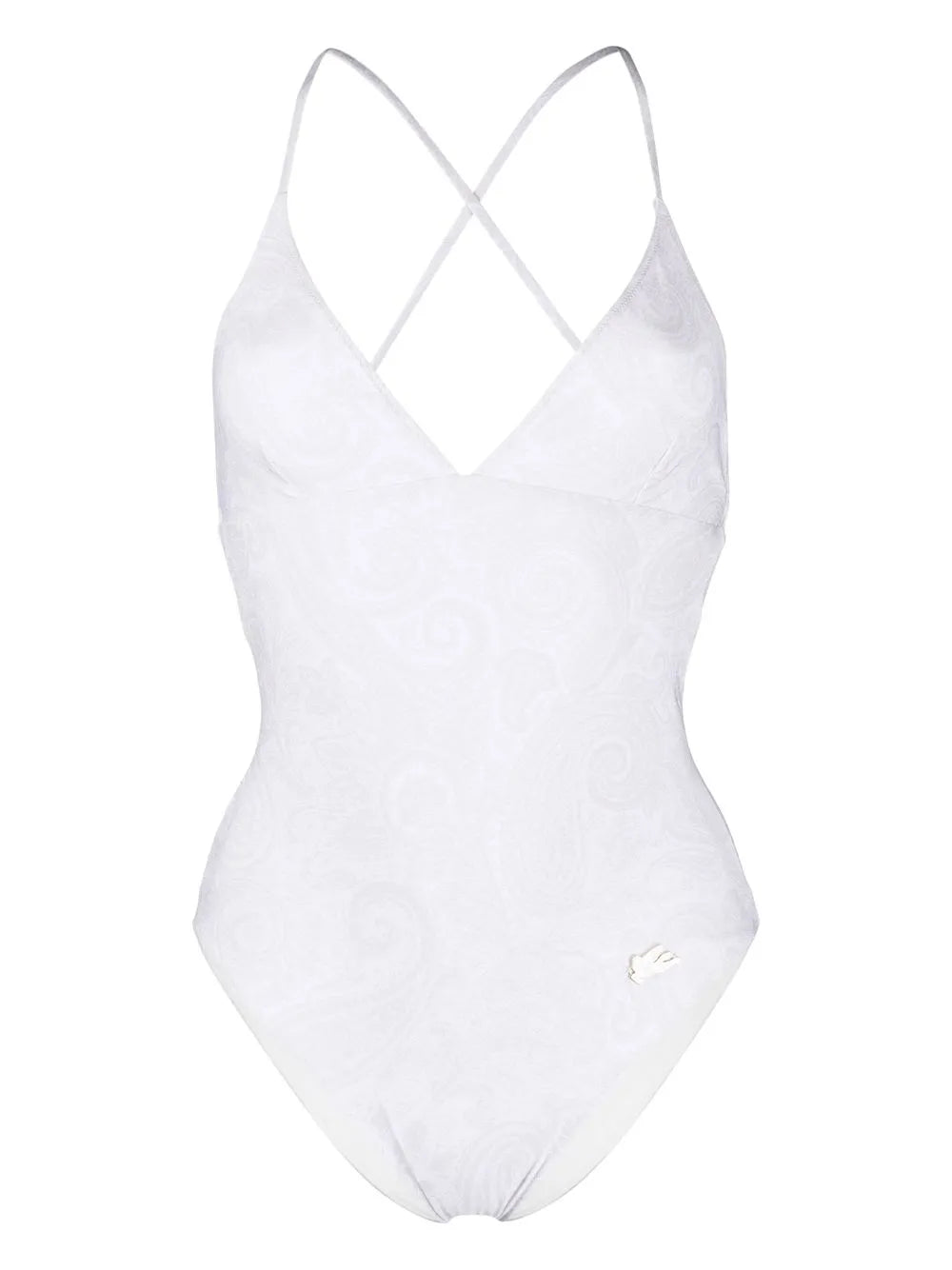 Logo-Patch Detail Swimsuit