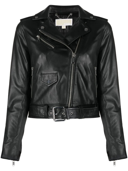 Cropped Biker Jacket