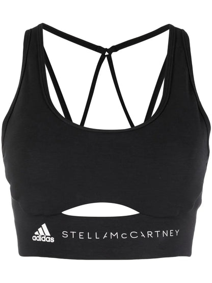 Logo-Print Bralette Top