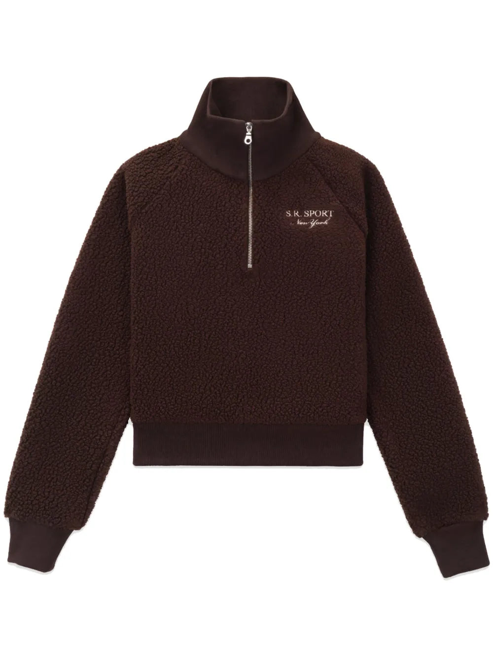 Logo-Embroidered Zip-Up Jumper