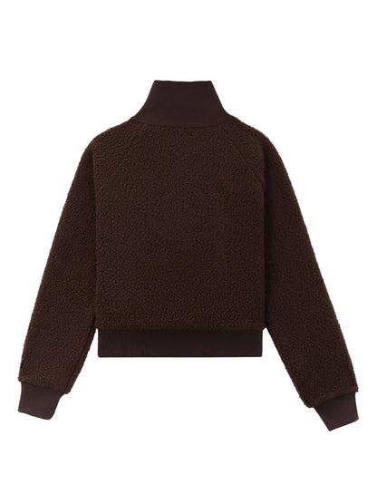Logo-Embroidered Zip-Up Jumper