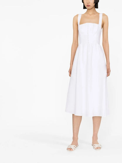 Tagliatelle Linen Midi Dress