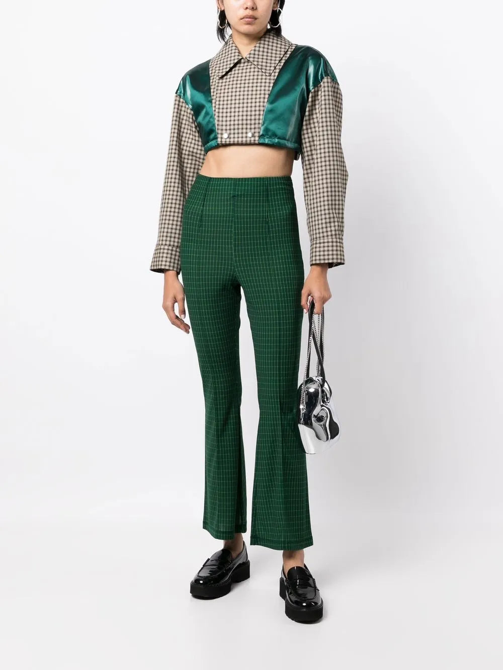Panelled Cropped Jacket