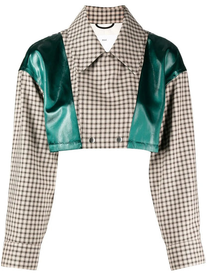 Panelled Cropped Jacket