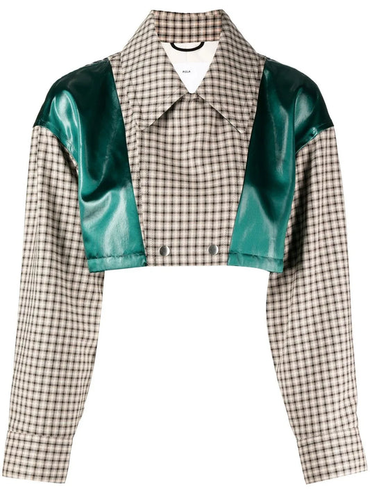Panelled Cropped Jacket