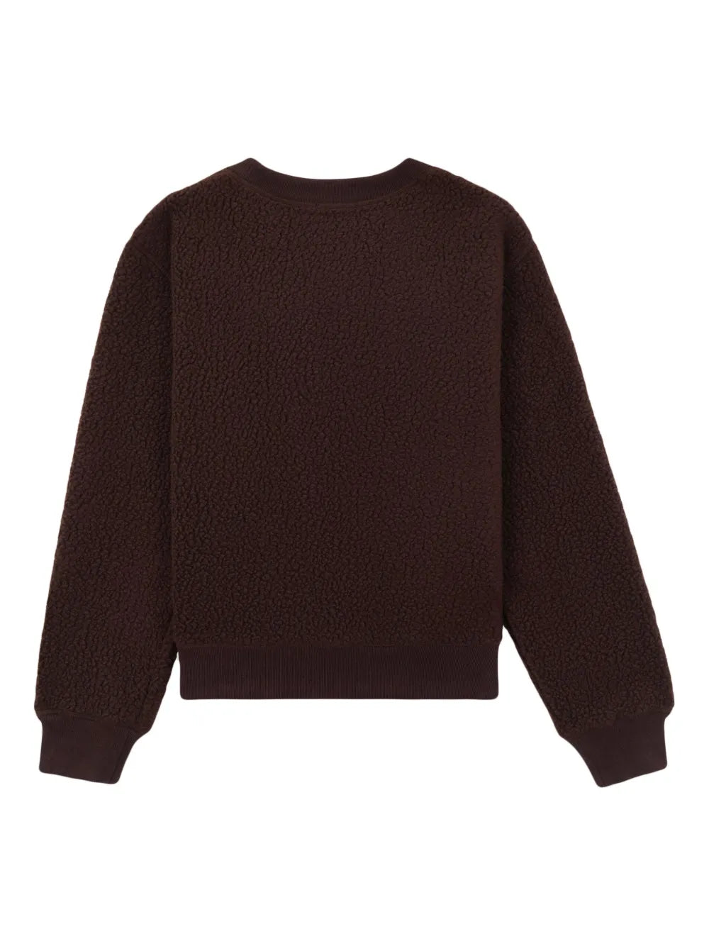 Slogan-Patch Fleece Jumper