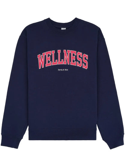 Wellness Crew-Neck Cotton Sweatshirt
