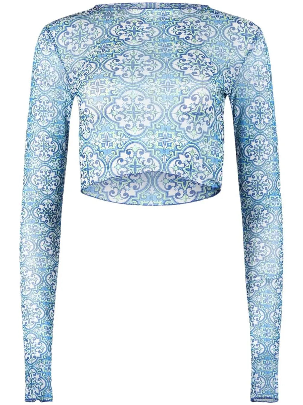 Tomas Tile-Print Top