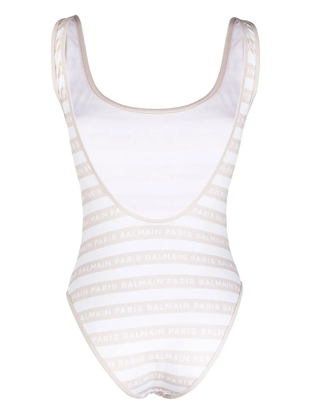 Striped Logo-Print Swimsuit