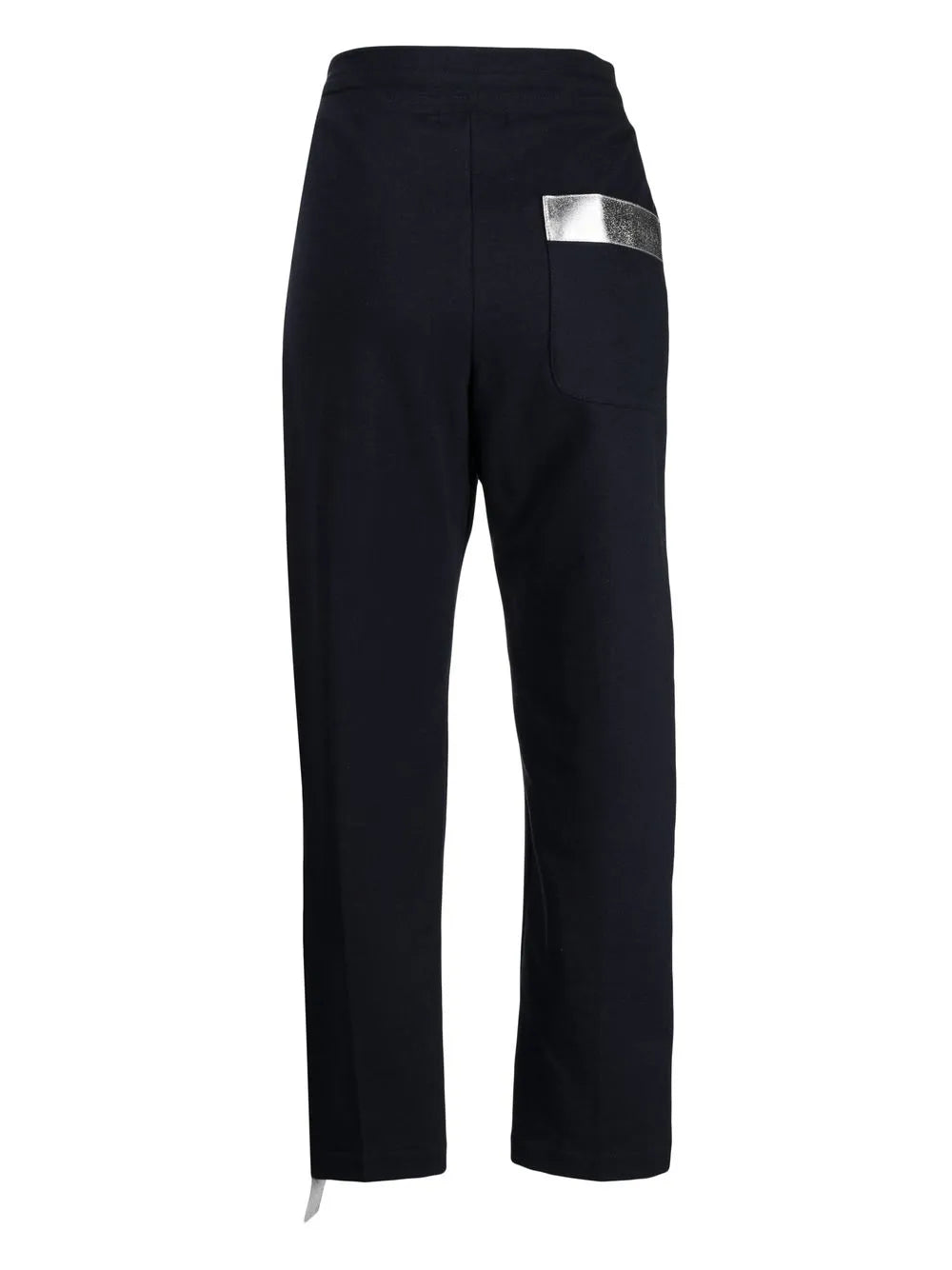 Laminated-Band Cotton Trousers