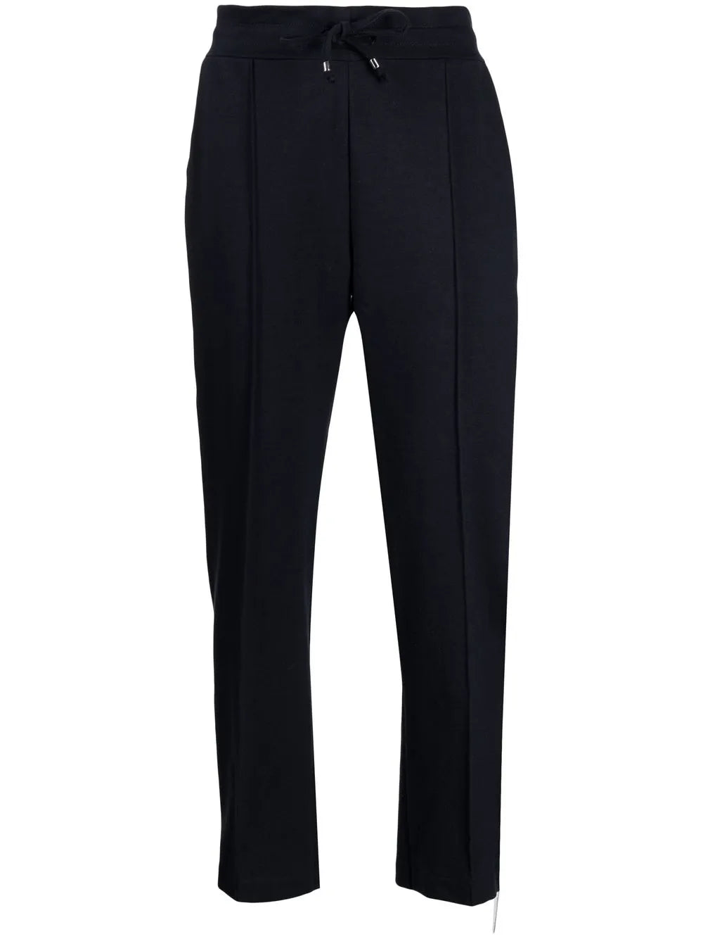 Laminated-Band Cotton Trousers