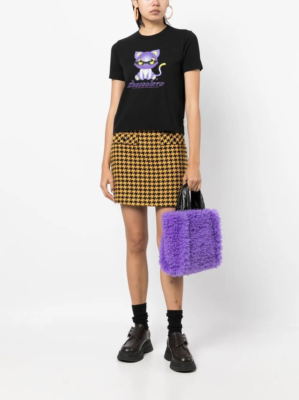 Logo Cat-Print T-Shirt