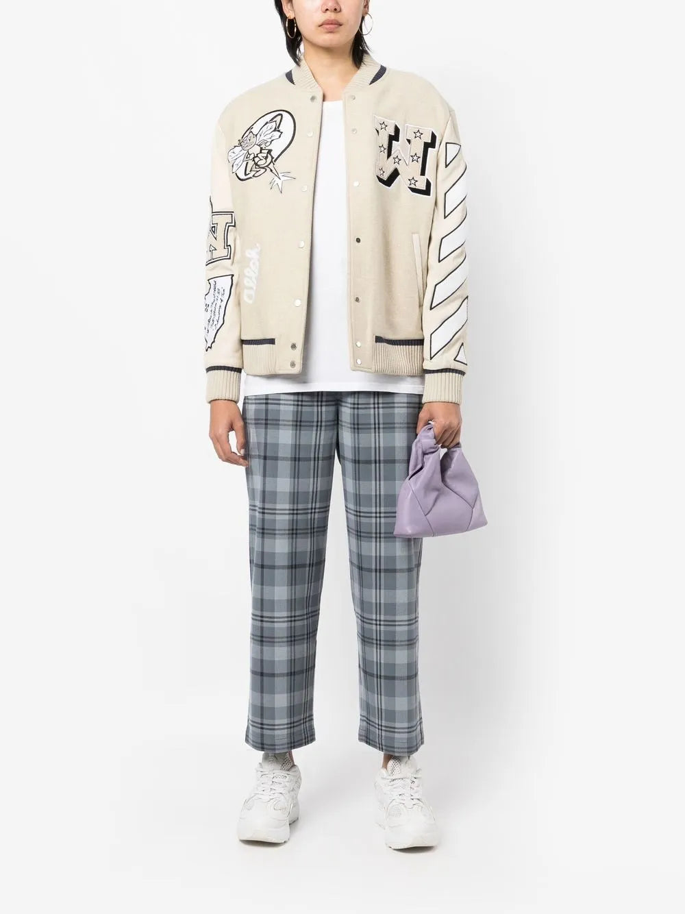 Plaid Cropped Trousers