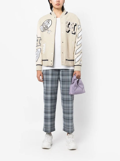 Plaid Cropped Trousers