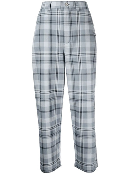 Plaid Cropped Trousers