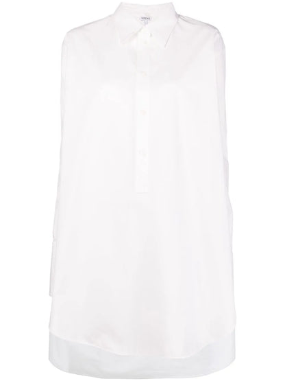 Poplin Long-Sleeved Shirt Dress