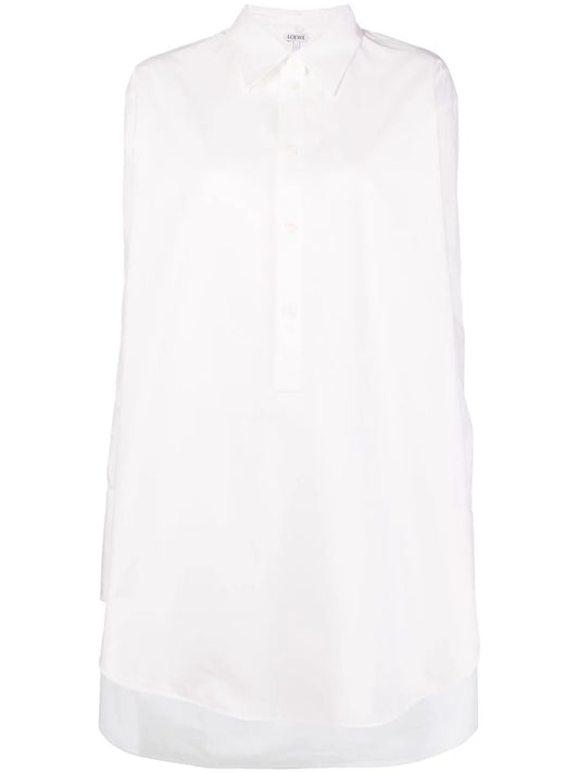 Poplin Long-Sleeved Shirt Dress