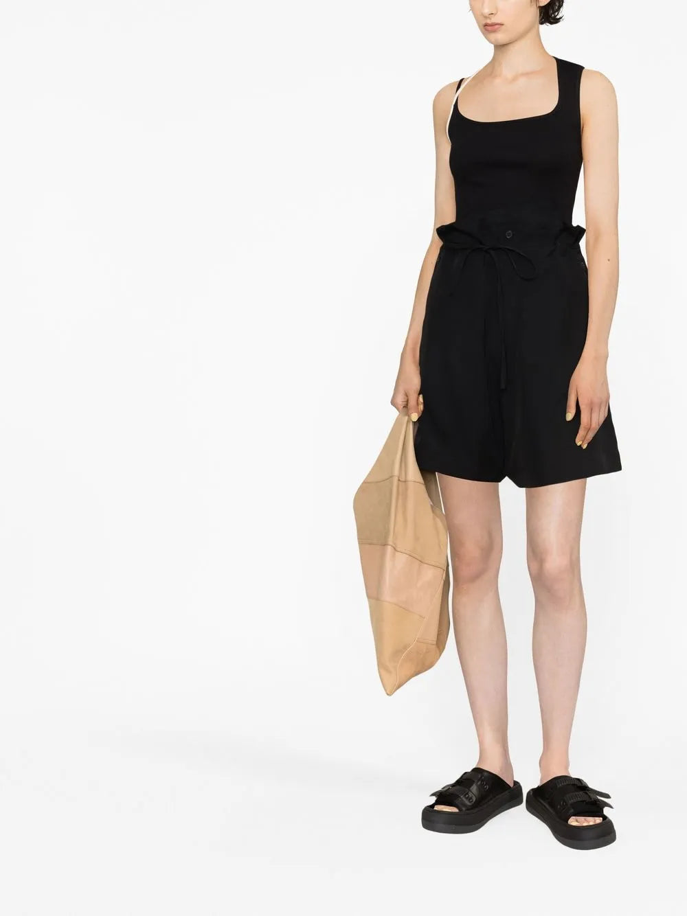 High-Waisted Tailored Shorts