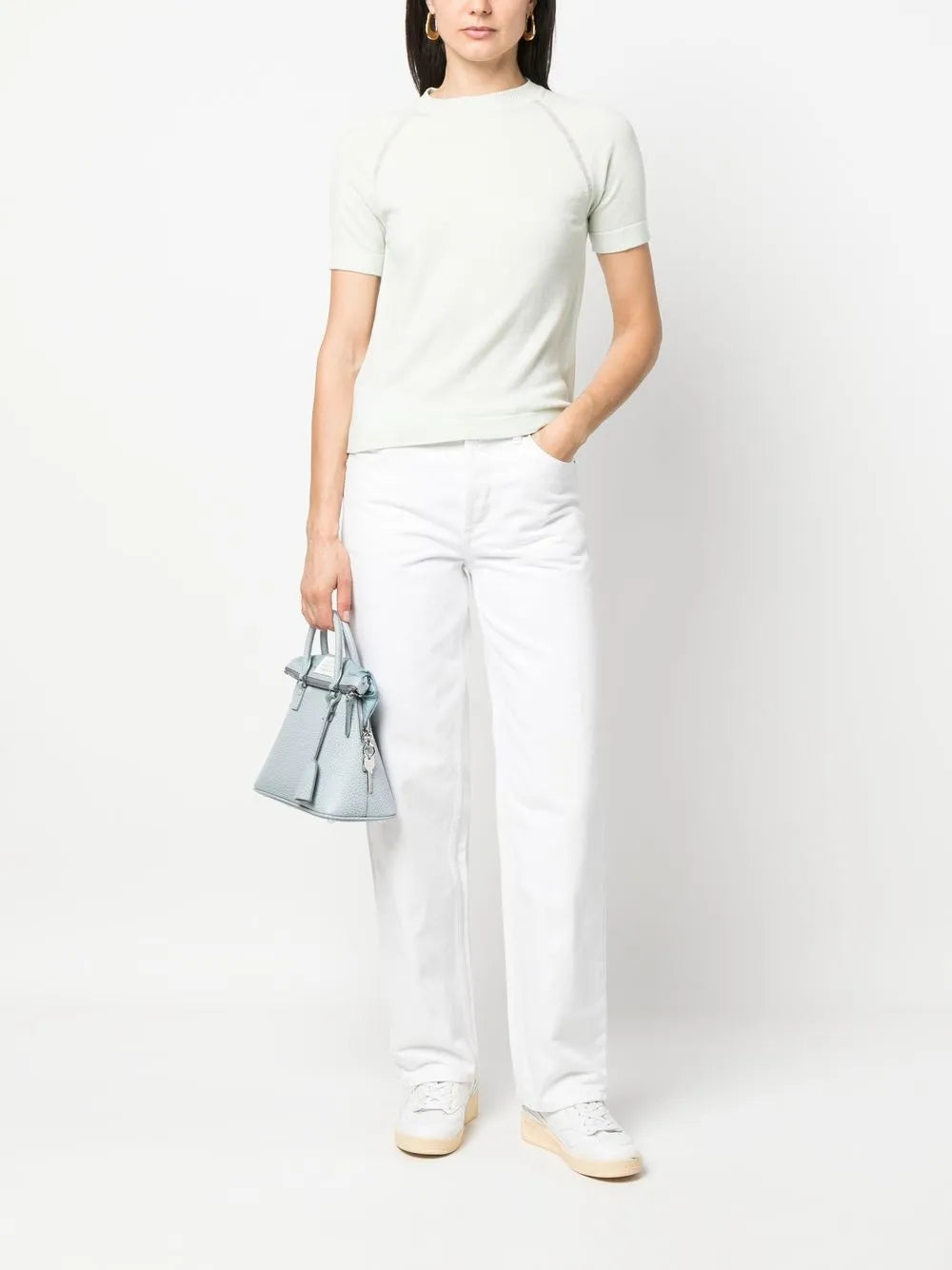 Short-Sleeved Cashmere Top