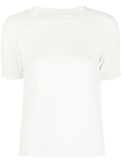 Short-Sleeved Cashmere Top