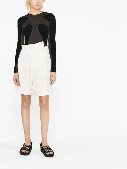 High Waisted Knee-Length Shorts