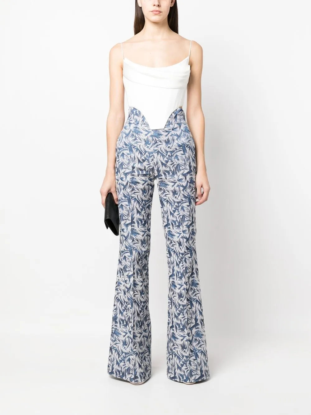 Rhytm High-Waisted Brocade Trousers