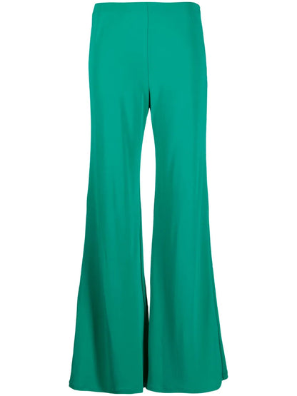 High-Waisted Flared Trousers