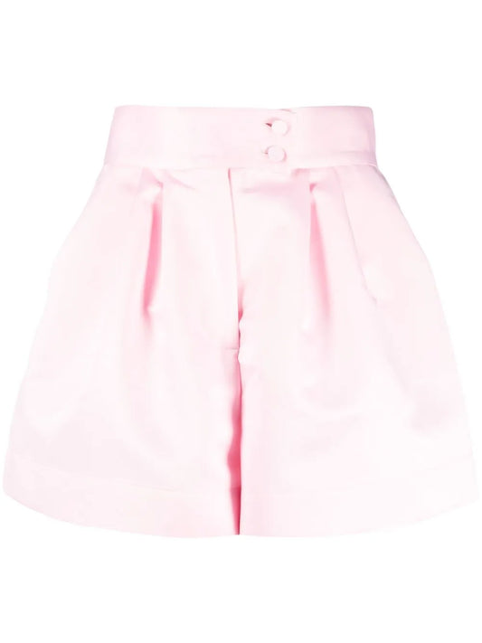 Satin-Finish Mini Shorts