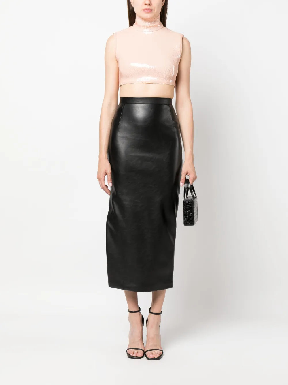 High-Neck Cropped Top