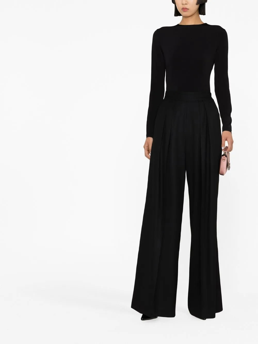 Crew-Neck Long-Sleeved Bodysuit