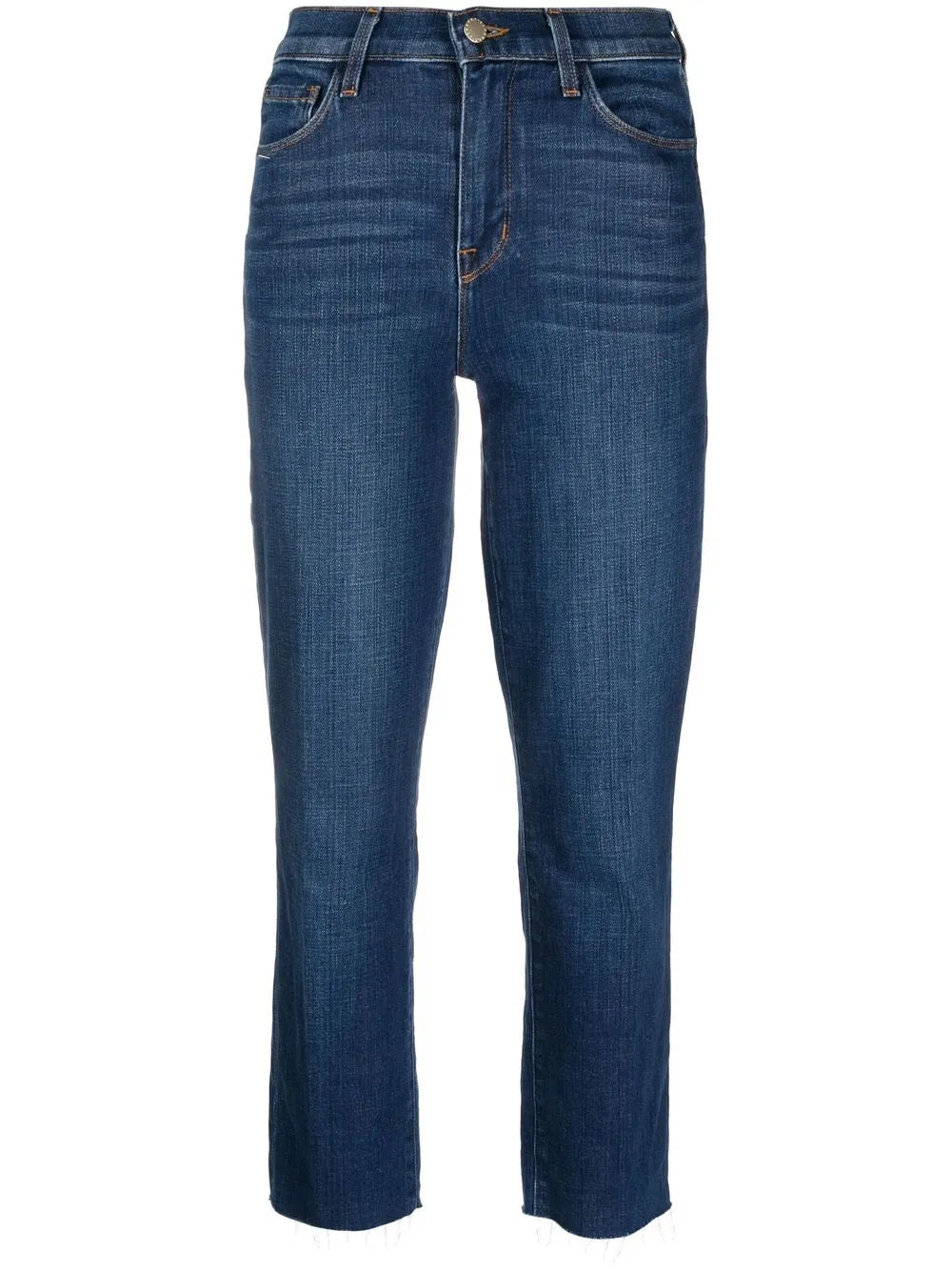 High-Rise Straight-Leg Jeans