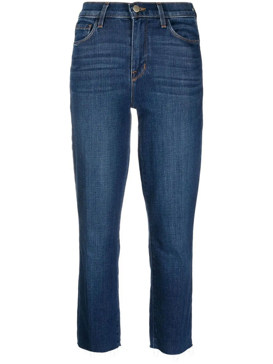 High-Rise Straight-Leg Jeans
