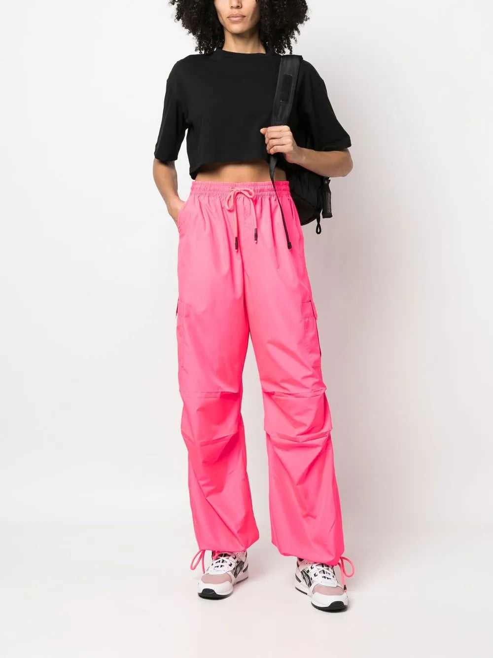 Wide-Leg Track Pants