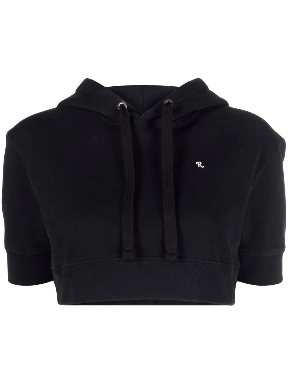 Cropped Short-Sleeve Hoodie