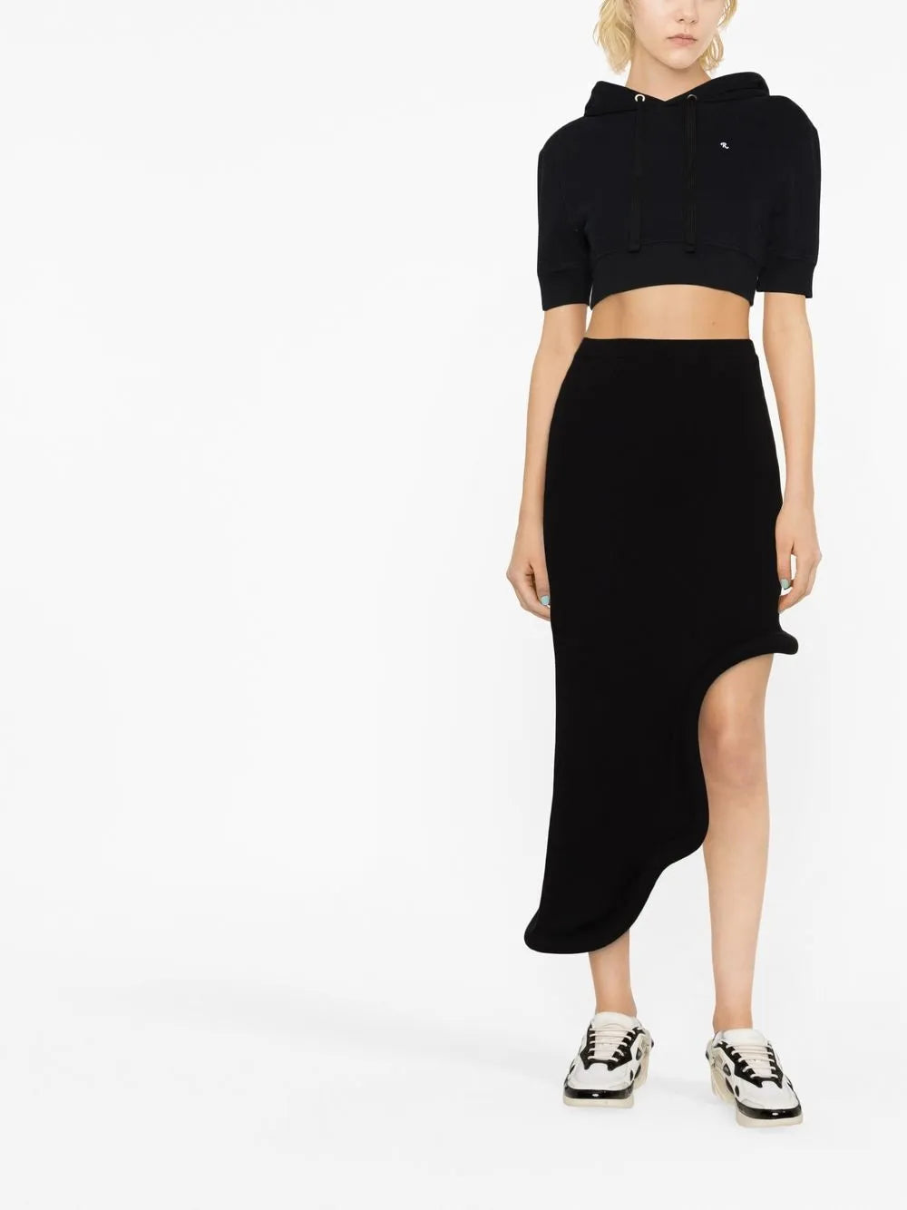 Cropped Short-Sleeve Hoodie