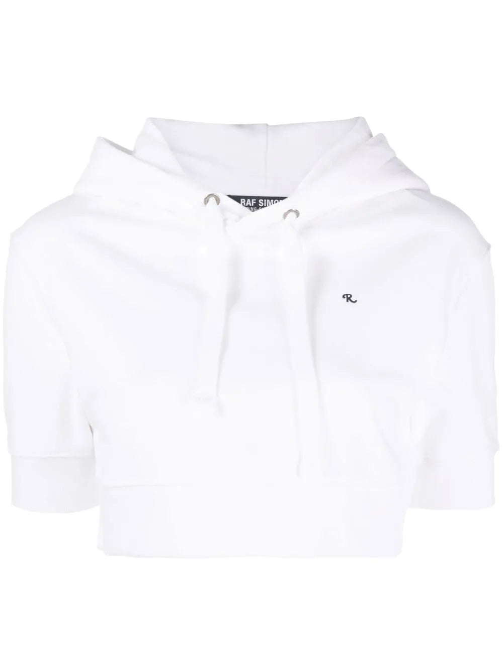 Short-Sleeve Cropped Hoodie