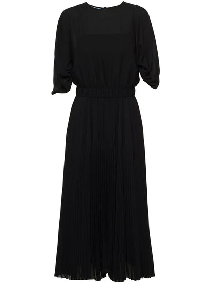 Sunray Pleated Midi Dress