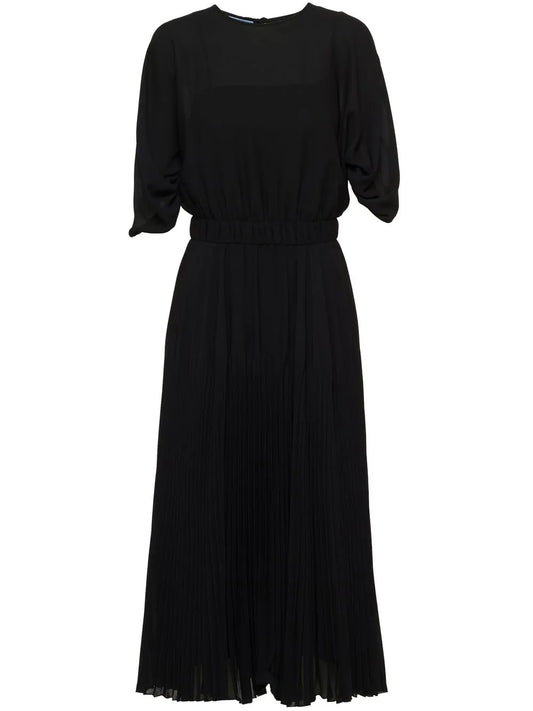 Sunray Pleated Midi Dress
