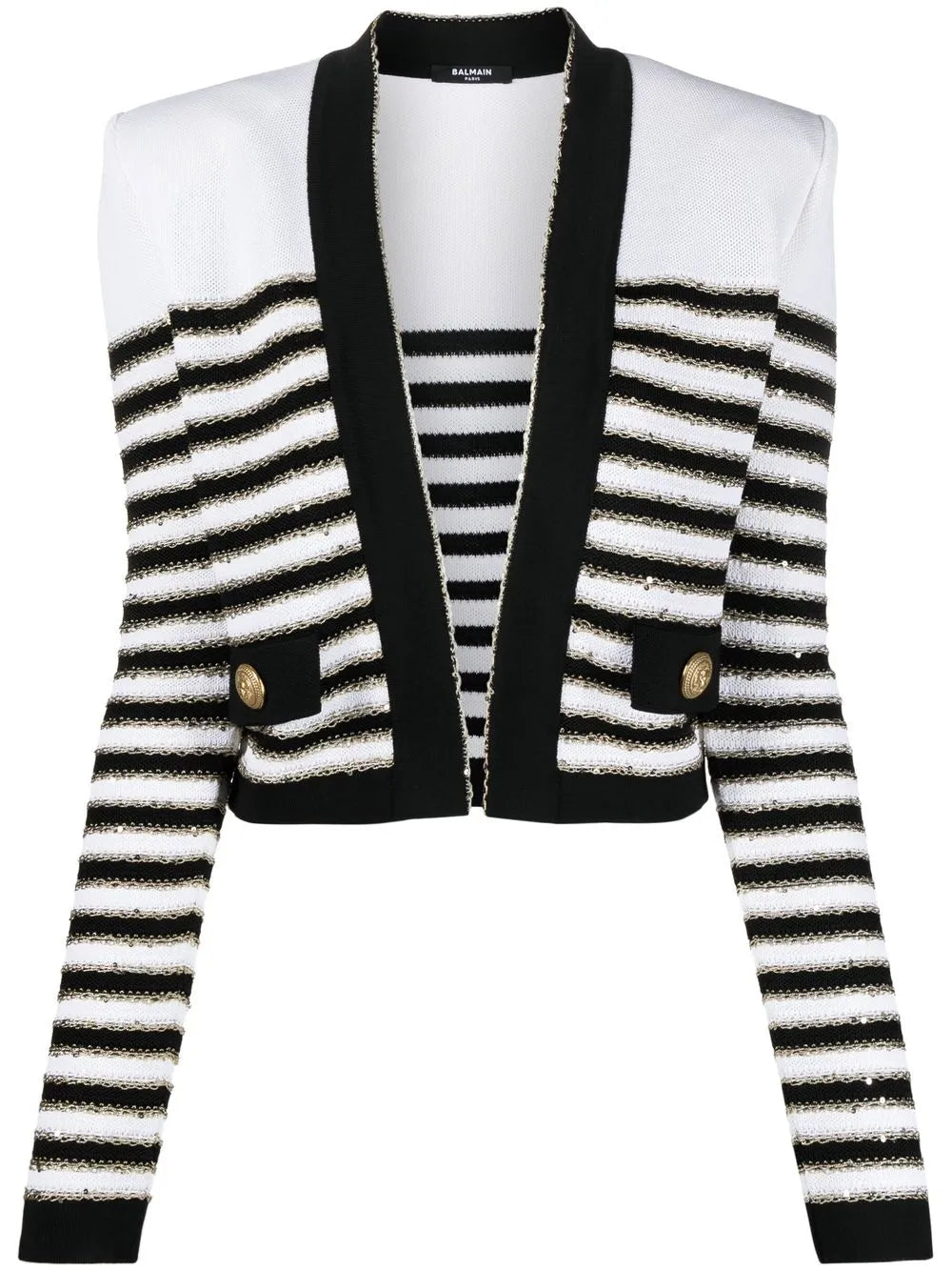 Striped Cropped Jacket