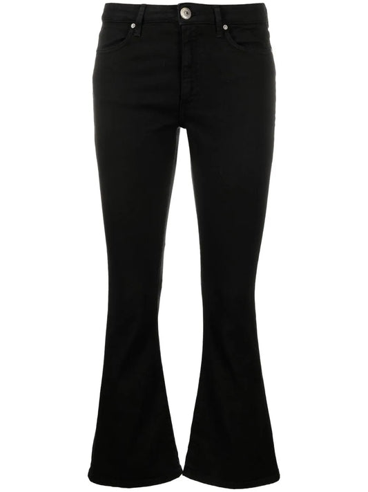 Logo-Patch Bootcut Jeans
