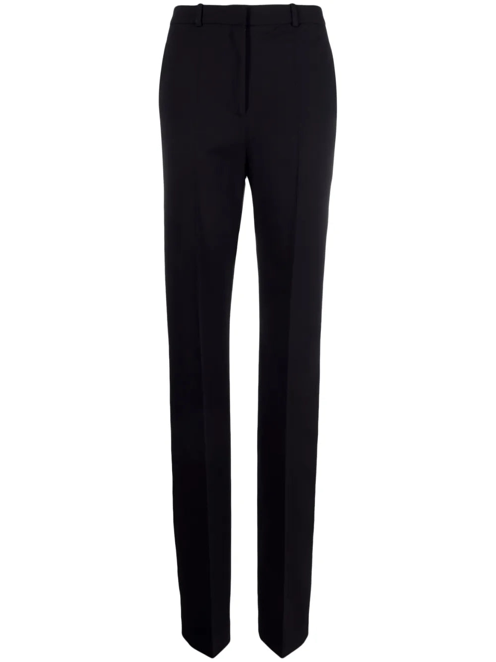 Pressed-Crease Tailored-Cut Trousers