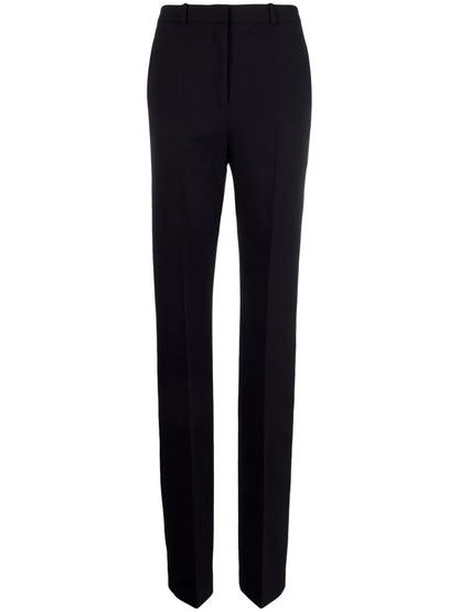 Pressed-Crease Tailored-Cut Trousers