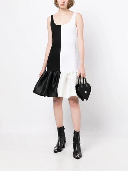 Puff-Hem Sleeveless Dress