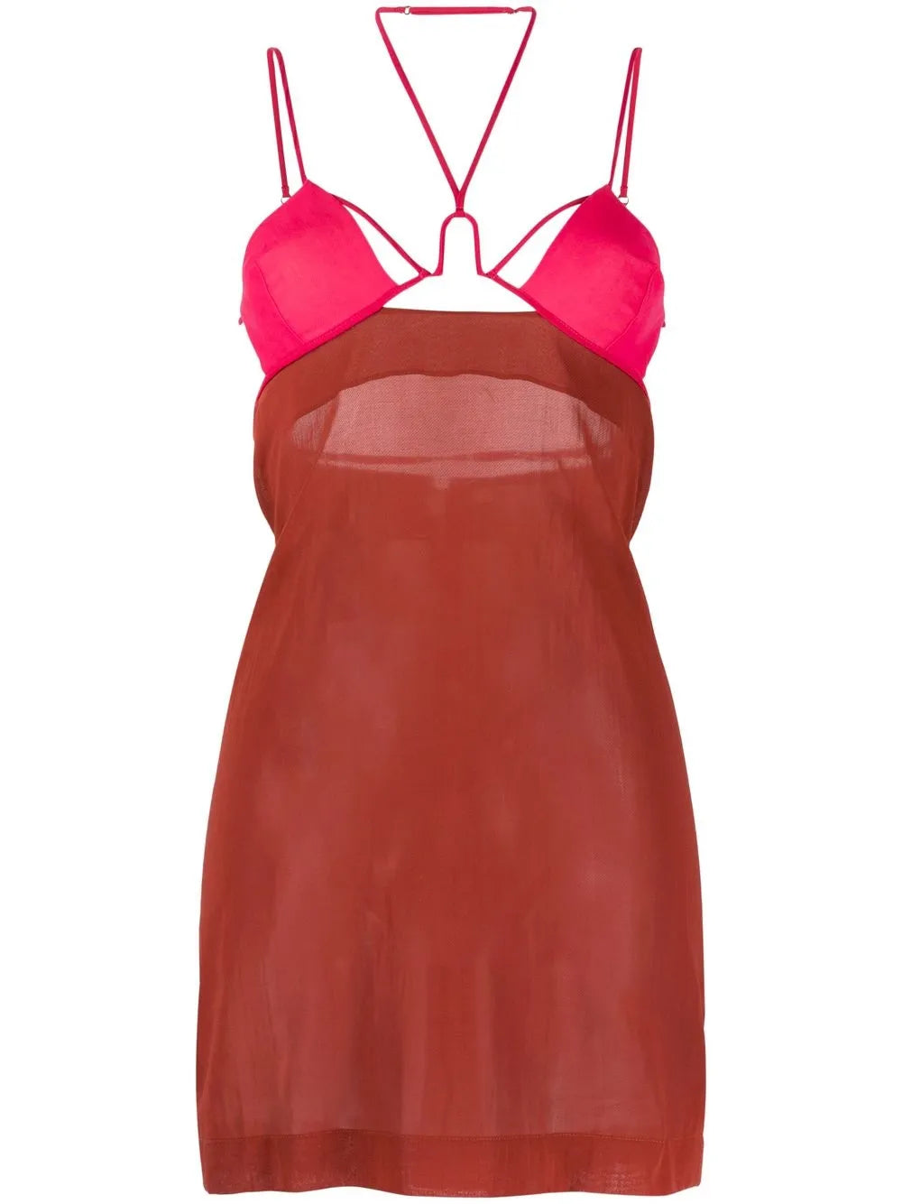 Underwire Strappy Mini Dress