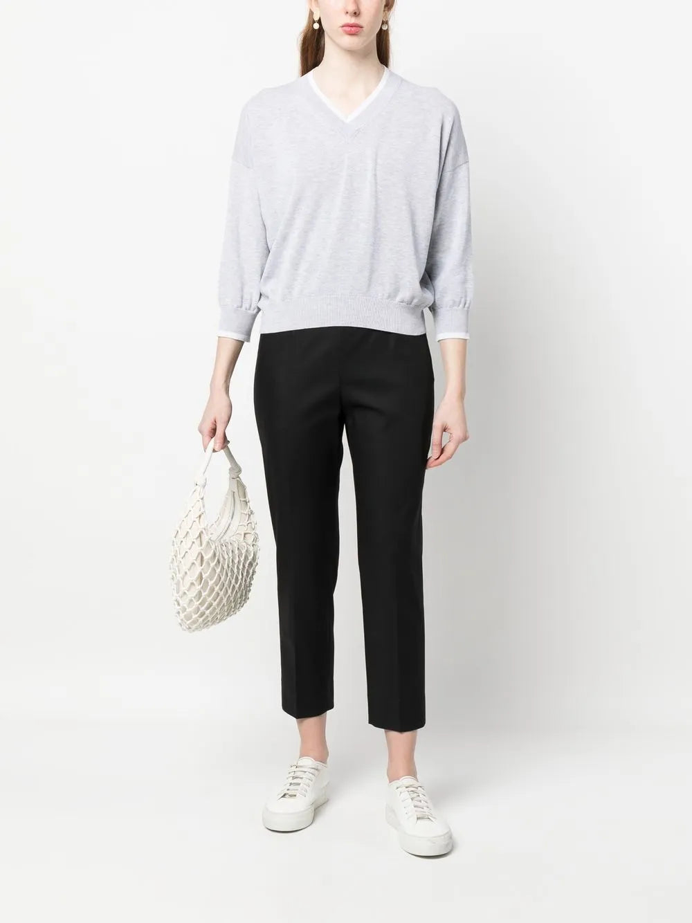 Cropped Tailored Trousers