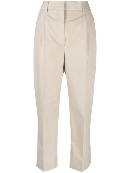 Cropped Tailored Trousers