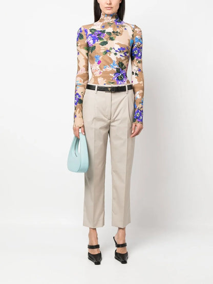 Cropped Tailored Trousers